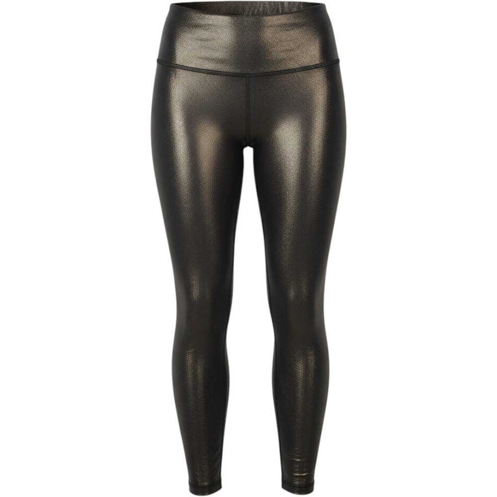 Spanx Pants Womens Small Black Faux Leather Leggings High Rise Ankle Shaping